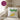 Apfel Banane – Kissen 40 × 40 cm mit Rückseite in Violett – Wohnbeispiel #farbe_violett