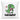 Vinosaurier – Kissen 40 × 40 cm mit Rückseite in Weiß – Vorder- und Rückansicht #farbe_weiss
