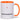 Rudolph im Schneesturm – Tasse in Orange – Ansicht 01 #farbe_orange