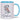 Name mit Blumenbuchstabe personalisiert – Tasse in Blau – Ansicht 01 #farbe_blau