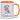 Name mit Blumenbuchstabe personalisiert – Tasse in Orange – Ansicht 01 #farbe_orange