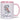 Name mit Blumenbuchstabe personalisiert – Tasse in Rosa – Ansicht 01 #farbe_rosa
