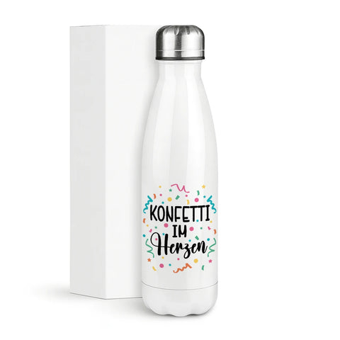 Konfetti im Herzen – Thermosflasche 500 ml