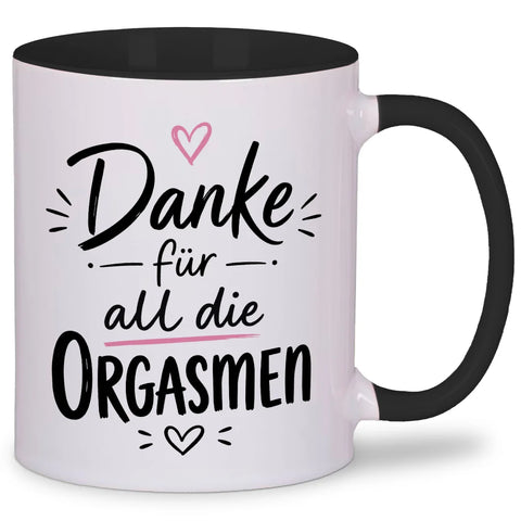 Danke für all die orgasmen – Tasse