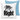 Mr right – Kissen 40 × 40 cm mit Rückseite in Blau – Vorder- und Rückansicht #farbe_blau