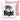 Mr right – Kissen 40 × 40 cm mit Rückseite in Rosa – Vorder- und Rückansicht #farbe_rosa