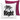 Mr right – Kissen 40 × 40 cm mit Rückseite in Violett – Vorder- und Rückansicht #farbe_violett