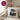 Mr right – Kissen 40 × 40 cm mit Rückseite in Violett – Wohnbeispiel #farbe_violett