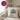 No drama lama – Kissen 40 × 40 cm mit Rückseite in Violett – Wohnbeispiel #farbe_violett