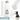 Weiße 500-ml-Thermosflasche – Flasche, Boden und Verschluss im Detail #farbe_weiss