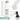 Weiße 500-ml-Thermosflasche – Flasche, Boden und Verschluss im Detail #farbe_weiss