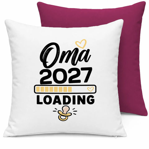 Oma loading – Motivfarbe Gelb – Kissen