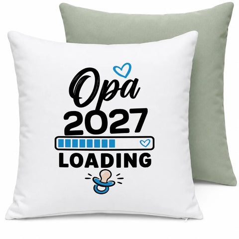 Opa loading – Motivfarbe Blau – Kissen