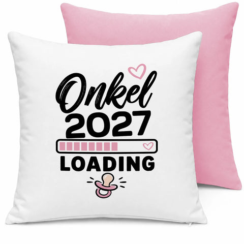 Onkel loading – Motivfarbe Rosa – Kissen