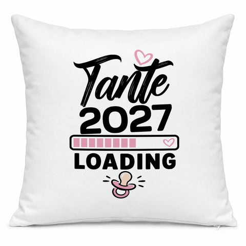 Tante loading – Motivfarbe Rosa – Kissen