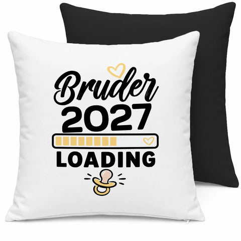Bruder loading – Motivfarbe Gelb – Kissen
