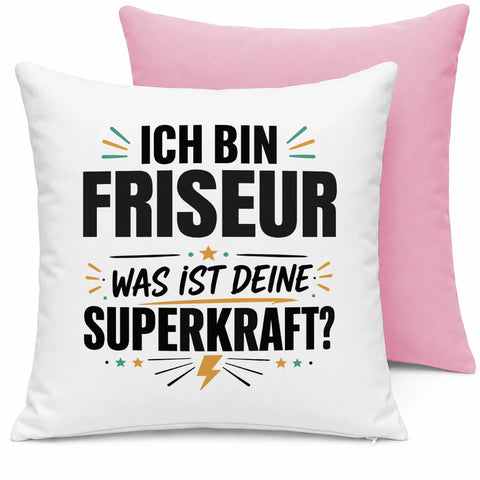 Ich bin Friseur – was ist deine Superkraft? – Kissen