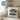 Ich bin Friseurin – was ist deine Superkraft? – Kissen 40 × 40 cm mit Rückseite in Blau – Wohnbeispiel #farbe_blau