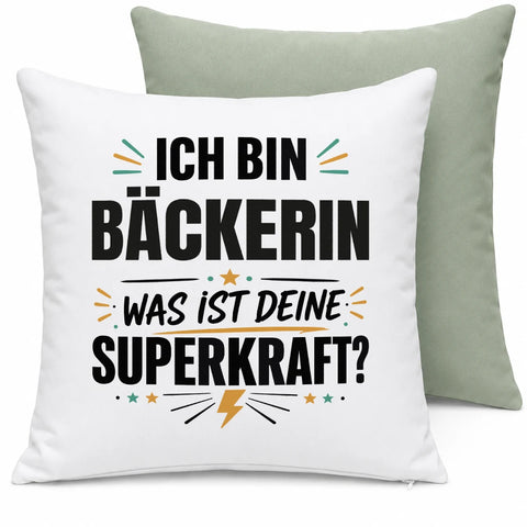 Ich bin Bäckerin was ist deine Superkraft – Kissen