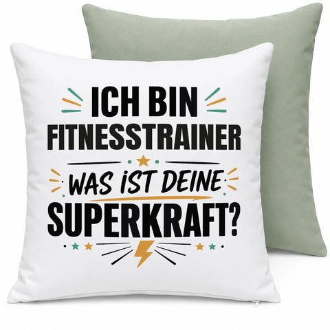 Ich bin Fitnesstrainer was ist deine Superkraft – Kissen