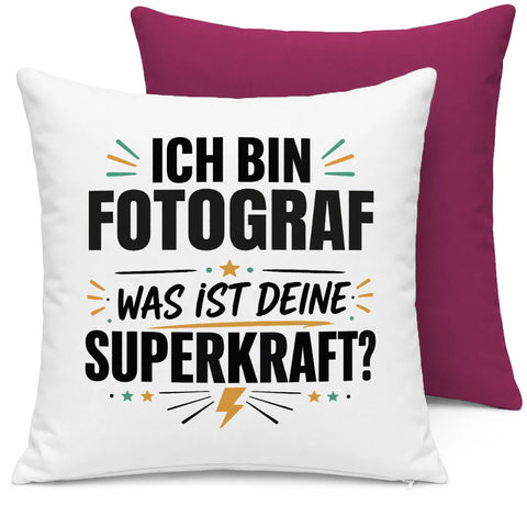 Ich bin Fotograf was ist deine Superkraft – Kissen