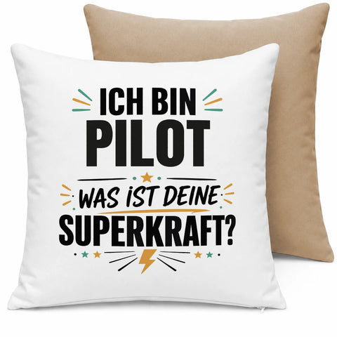 Ich bin Pilot was ist deine Superkraft – Kissen
