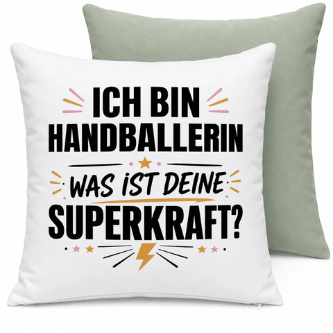 Ich bin Handballerin was ist deine Superkraft – Kissen