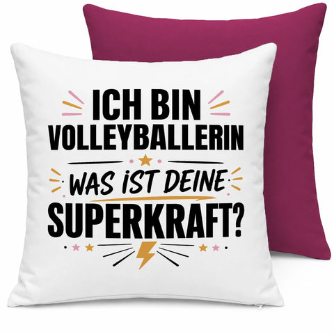 Ich bin Volleyballerin was ist deine Superkraft – Kissen