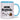 Meine Morgenroutine Zigarette Kaffee Kacken – Tasse in Blau – Ansicht 01 #farbe_blau