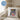 Love knows no gender, color or age – Kissen 40 × 40 cm mit Rückseite in Blau – Wohnbeispiel #farbe_blau