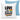 Love is love – Kissen 40 × 40 cm mit Rückseite in Blau – Vorder- und Rückansicht #farbe_blau