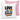 Love is love – Kissen 40 × 40 cm mit Rückseite in Rosa – Vorder- und Rückansicht #farbe_rosa