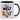Die Welt ist bunt – Tasse in Schwarz – Ansicht 01 #farbe_schwarz