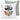 Die Welt ist bunt – Kissen 40 × 40 cm mit Rückseite in Grün – Vorder- und Rückansicht #farbe_gruen