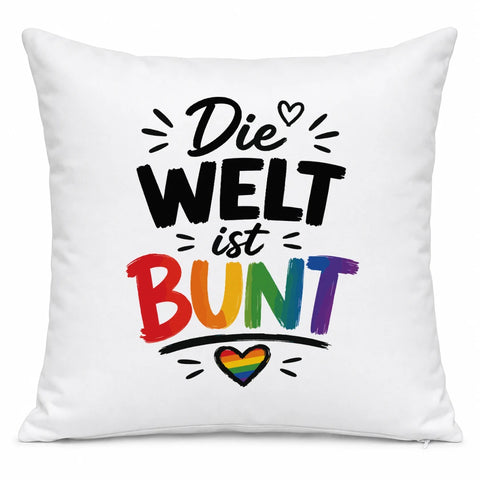 Die Welt ist bunt – Kissen