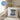 Vatertag ist vom 01 01 bis zum 31 12 Danke Papa – Kissen 40 × 40 cm mit Rückseite in Blau – Wohnbeispiel #farbe_blau