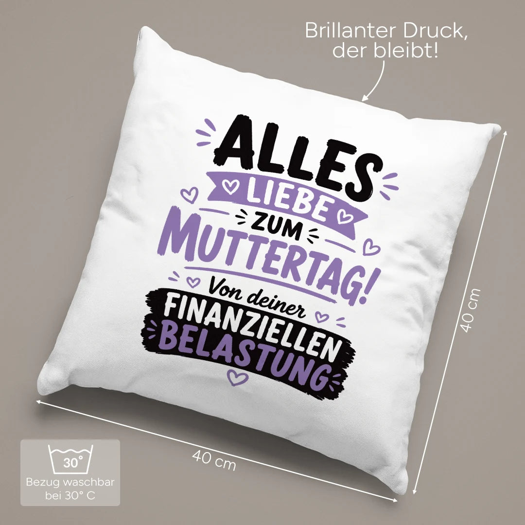 40 × 40 cm und pflegeleicht