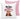 Du bist einfach wunderbar – Kissen 40 × 40 cm mit Rückseite in Rosa – Vorder- und Rückansicht #farbe_rosa