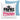 Papas Prinzessin – Kissen 40 × 40 cm mit Rückseite in Blau – Vorder- und Rückansicht #farbe_blau
