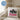 Papas Prinzessin – Kissen 40 × 40 cm mit Rückseite in Blau – Wohnbeispiel #farbe_blau