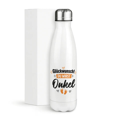 Glückwunsch du wirst Onkel – Thermosflasche 500 ml