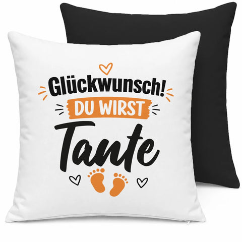 Glückwunsch du wirst Tante – Kissen