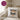 Glückwunsch du wirst Tante – Kissen 40 × 40 cm mit Rückseite in Violett – Wohnbeispiel #farbe_violett