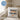 Glückwunsch du wirst Schwester – Kissen 40 × 40 cm mit Rückseite in Blau – Wohnbeispiel #farbe_blau