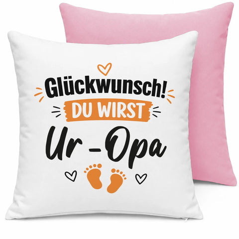Glückwunsch, du wirst Uropa – Kissen