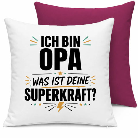 Ich bin Opa was ist deine Superkraft – Kissen