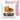 Mettarbeiter des Monats – Kissen 40 × 40 cm mit Rückseite in Rosa – Vorder- und Rückansicht #farbe_rosa
