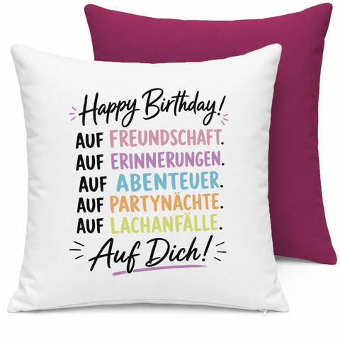 Happy Birthday – auf dich! – Kissen