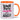 Scheiß Party, keiner tanzt. Ach so, ich bin ja auf der Arbeit – Tasse in Orange – Ansicht 01 #farbe_orange