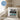 Wie gut, dass mich niemand denken hören kann – Kissen 40 × 40 cm mit Rückseite in Blau – Wohnbeispiel #farbe_blau